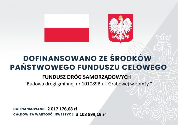 Budowa drogi gminnej nr 101089B ul. Grabowej w Łomży