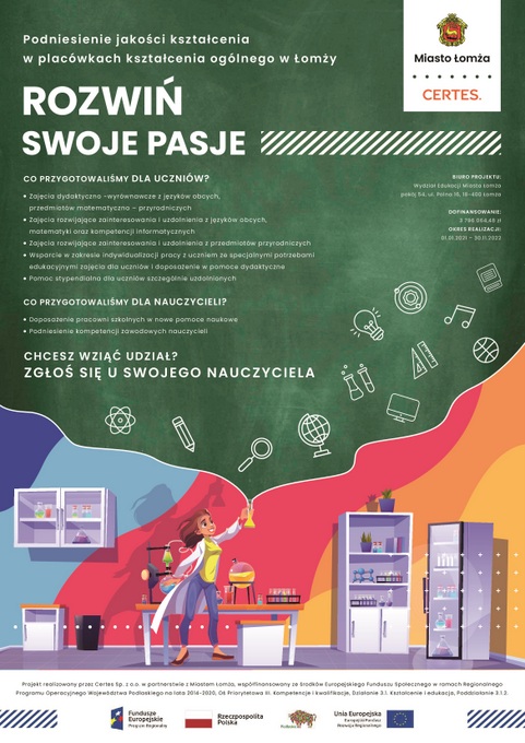 „Rozwiń swoje pasje” w łomżyńskich szkołach