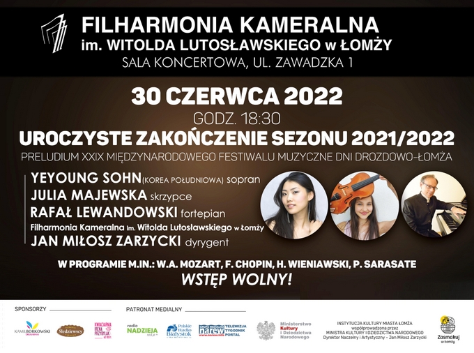 Finał sezonu artystycznego Filharmonii Kameralnej w Łomży