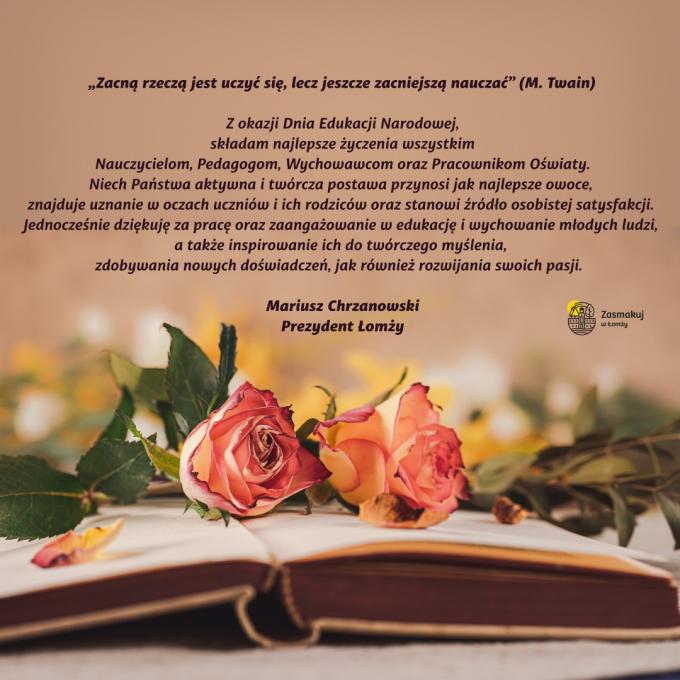 Życzenia prezydenta z okazji Dnia Edukacji Narodowej