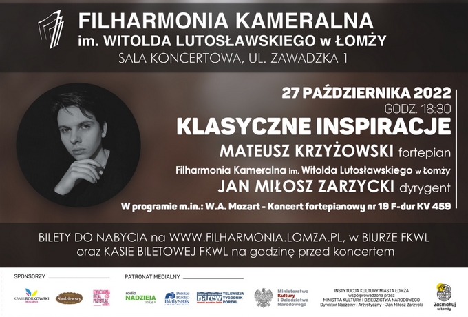 Klasyczne inspiracje w Filharmonii Kameralnej w Łomży