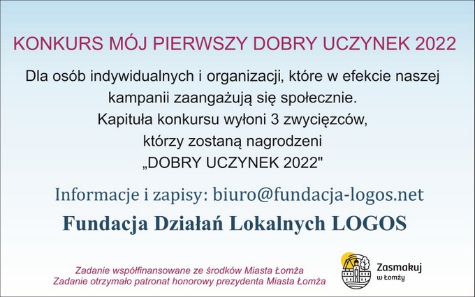 Fundacja Logos zaprasza społeczników do udziału w projekcie