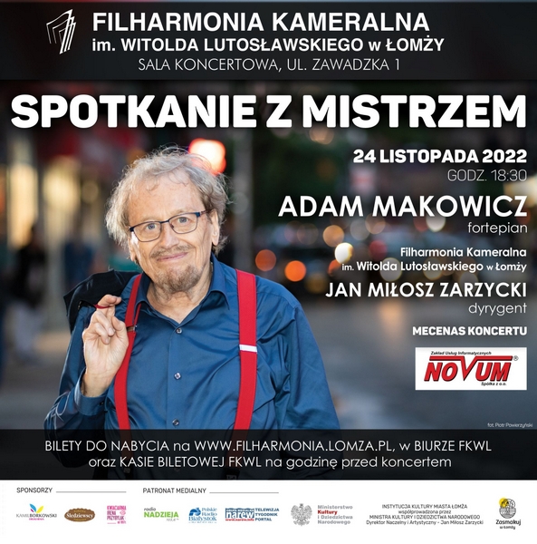 Mistrz Adam Makowicz w Filharmonii Kameralnej w Łomży