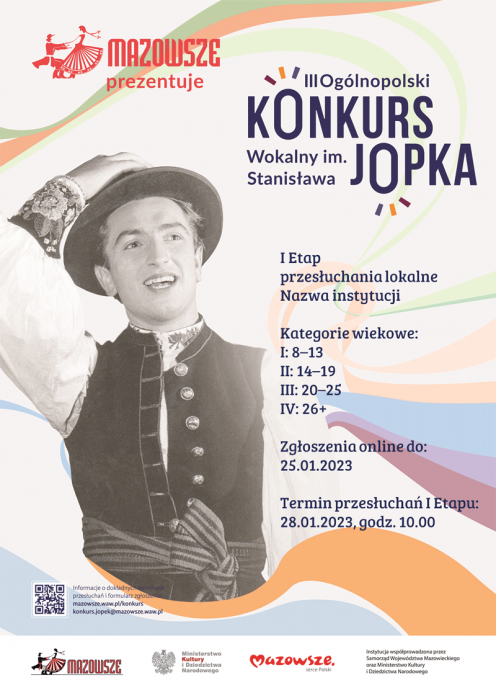 Weź udział w Ogólnopolskim Konkursie Wokalnym Zespołu Mazowsze