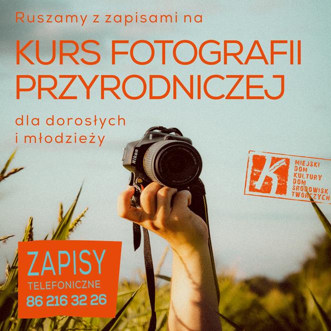 Kurs Fotografii Przyrodniczej w MDK-DŚT