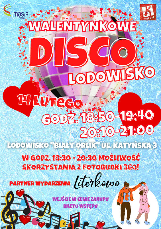 Walentynkowe Disco Lodowisko