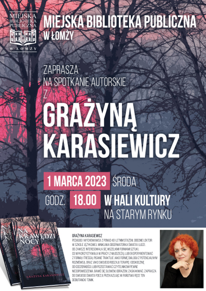 Spotkanie autorskie z Grażyną Karasiewicz
