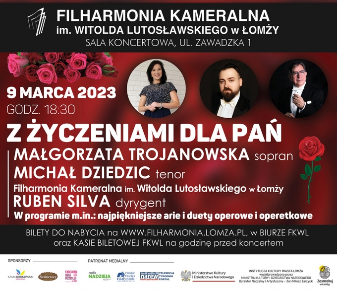 Muzyczne życzenia dla Pań w Filharmonii Kameralnej w Łomży
