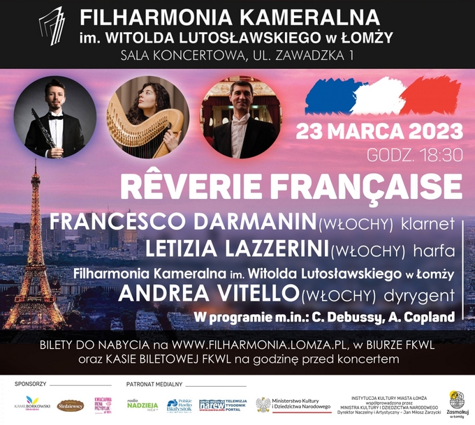 Rêverie Française w Filharmonii Kameralnej w Łomży