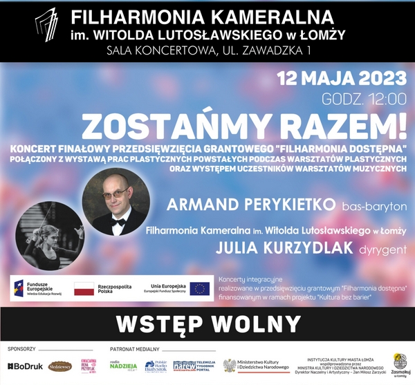 Finał projektu Filharmonia dostępna w Filharmonii Kameralnej w Łomży