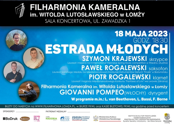 Estrada młodych w Filharmonii Kameralnej w Łomży
