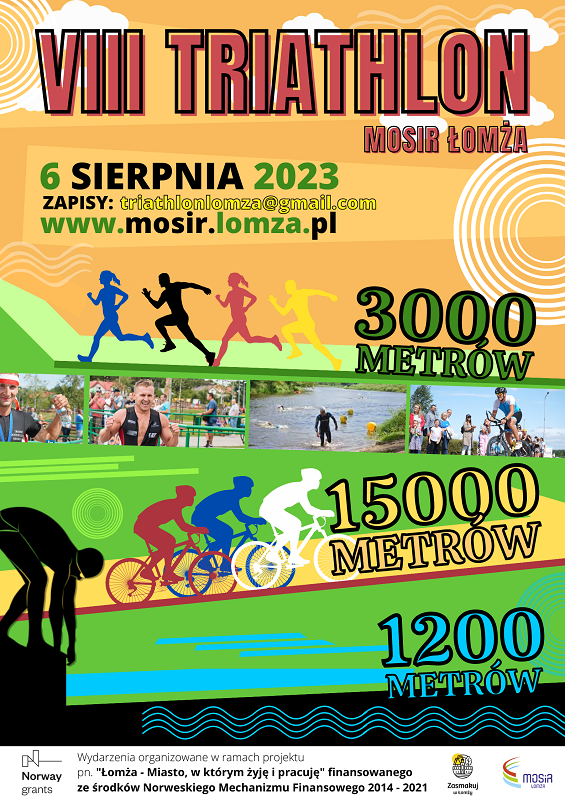 Ruszyły zapisy na VIII Triathlon MOSiR Łomża! Registration for the 8th MOSiR Lomza Triathlon is open