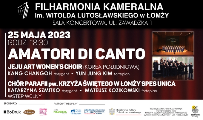 Amatori di canto w Filharmonii Kameralnej w Łomży