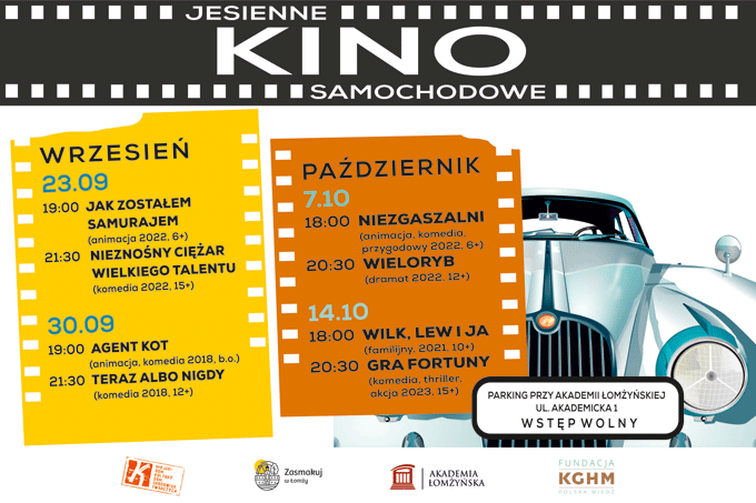 Zapraszamy na Jesienne Kino Samochodowe