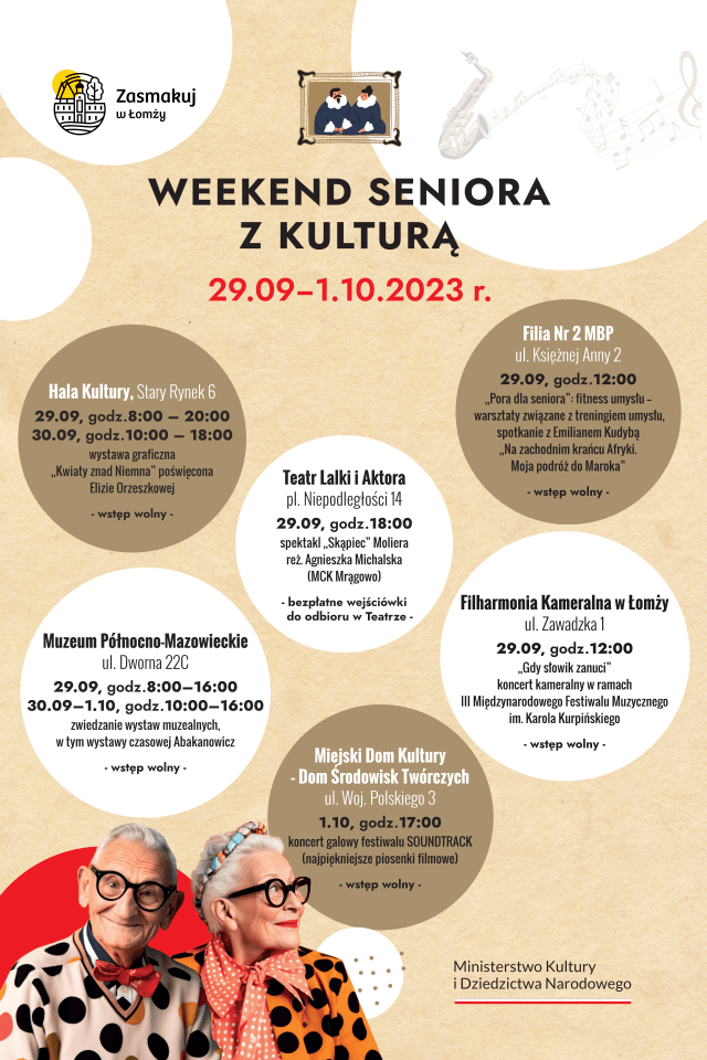 Weekend seniora z kulturą