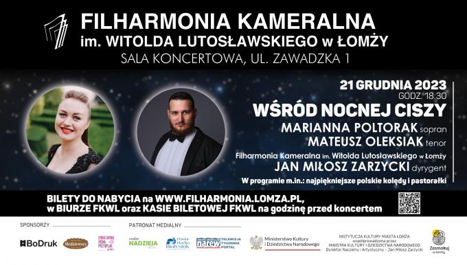 Bezpłatne bilety dla seniorów na koncert Filharmonii 21 grudnia 2023 r.