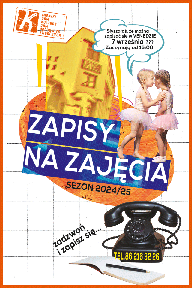 Zapisz dziecko lub siebie na warsztaty do MDK-DŚT