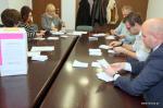 Społeczny Komitet Obrony Budowy Obwodnicy Łomży podczas liczenia formularzy z głosami poparcia dla budowy obwodnicy naszego miasta