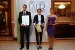 Dominik Darmofał, Anna Rostkowska, Justyna Korytkowska - laureaci w kategorii SPORTOWIEC