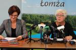 wyniki Budżetu Obywatelskiego ogłosiły z-ca Prezydenta Łomży Mirosława Kluczek oraz Ewa Sznejder, przewodnicząca Zespołu Koordynującego Budżet Obywatelski na 2015 rok
