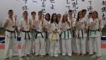 drużyna Łomżyńskiego Klubu Karate na mistrzostwach w Dobrym Mieście