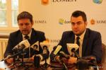 O sprawach gospodarczych miasta mówił zastępca Prezydenta Łomży Andrzej Garlicki (z lewej)