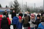 W uroczystym otwarciu lodowiska wziął udział Prezydent Łomży Mariusz Chrzanowski