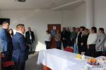 spotkanie prezydenta Łomży M. Chrzanowskiego z uchodźczyniami z Ukrainy przebywającymi w Hostelu MOSiR