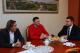 Przedsiębiorcy Ireneusz Rygasiewicz z firmy KOLEX i Jarosław Bołoszko z firmy ABO rozmawiali z Prezydentem Mariuszem Chrzanowskim o inwestowaniu w Łomży