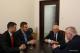 Spotkanie w gabinecie Ministra Energetyki. Od lewej: Paweł Laskowski z zarządu MPEC, Prezydent Łomży Mariusz Chrzanowski, Minister Energetyki Krzysztof Tchórzewski oraz Poseł na Sejm RP Kazimierz Gwiazdowski