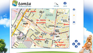 Interaktywny plan Miasta Łomża